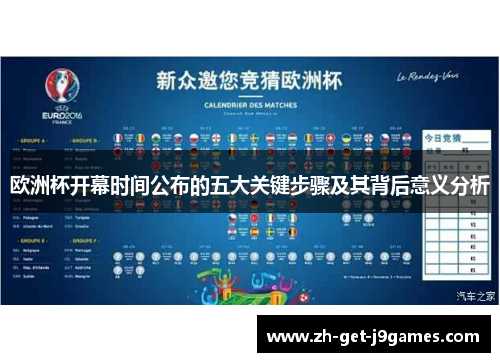 欧洲杯开幕时间公布的五大关键步骤及其背后意义分析